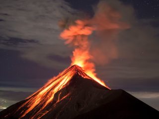 Three Simultaneous Volcanic Eruptions in Alaska