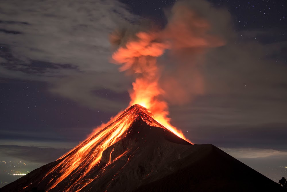 Three Simultaneous Volcanic Eruptions in Alaska